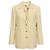 Maison Rabih Kayrouz Cream Button Front Jacket Beige
