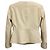 W118 by Walter Baker Walter Baker Ivory Leather Jacket with Gold Buttons Beige - view 2