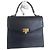 Courreges Vintage Courrèges Tasche aus Leder mit Echsenprägung Schwarz