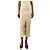 Autre Marque Falda midi crema con botones - talla UK 4 Crudo
