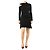 Courreges Abito mini nero off-shoulder - taglia UK 10