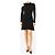 Courreges Abito mini nero off-shoulder - taglia UK 10 - vista 3