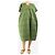 Autre Marque Grüner bestickter Kaftan mit Gürtel - One size - Ansicht 3