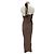 Autre Marque Langes braunes Kleid mit Patchwork - Ansicht 2