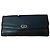 Christian Dior Borsa a mano nera in pelle con logo CD Blu