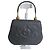 Mila Shön Vintage Mila Schön graue geprägte Leder-Handtasche