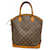 Borsa a mano verticale Lockit Monogram Louis Vuitton Marrone
