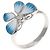 Anello Pinky con Motivo Farfalla Christian Dior D'oro - vista 2