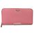 Prada Saffiano Zip-Around Long Wallet Pink