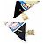 Foulard Hermès Twilly Charm La Patisserie Française Nero Bianco Blu - vista 5