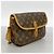 Borsa a Spalla Gibeciere PM Monogramma Louis Vuitton Marrone - vista 2