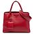 Prada Rosso Medio Saffiano Pelle Monocromatico Borsa a Mano