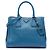Prada Bicolor Blau Saffiano Lux Tote