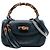 Borsa a mano media Guccissima blu New Bamboo di Gucci Blu navy