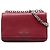 Prada Rotes Weiches Kalbsleder Ketten-Crossbody