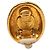 Chanel Mademoiselle Logo Clip-On Ohrringe aus vergoldetem Metall Golden - Ansicht 3