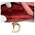 Borsa Saddle Mini in pelle di vitello grana rossa Dior Rosso Bordò - vista 4