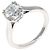 Harry Winston Runde Solitär E-VS1-EX Platinring Silber - Ansicht 2