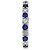 Anello in zaffiro taglio rotondo e diamanti a griffe Harry Winston Argento - vista 3