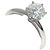 Tiffany & Co. Platin Solitaire-Diamantring Silber