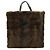 Borsa tote in pelliccia nera e marrone scuro Loewe Nero - vista 2