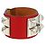 Bracciale Collier de Chien Hermès Argento Rosso - vista 2