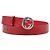 Gucci Interlocking G Logo Belt Red