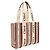 Chloé Borsa Tote Woody Media Chloe Marrone - vista 2
