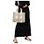Borsa Tote Media Woody di Chloé Marrone Beige - vista 5