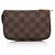 Mini Pochette Accessori Damier Ebene Louis Vuitton Marrone - vista 3