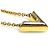Louis Vuitton Essential V Metallgold-Halskette Golden - Ansicht 2