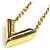 Louis Vuitton Essential V Metallgold-Halskette Golden - Ansicht 3