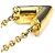Louis Vuitton Essential V Metallgold-Halskette Golden - Ansicht 4