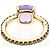 Pomellato Nudo Ring aus Roségold mit Amethyst und Diamanten Golden - Ansicht 7