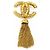 Spilla in metallo dorato Chanel D'oro