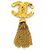 Spilla in metallo dorato Chanel D'oro - vista 5