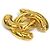 Spilla in metallo dorato Chanel D'oro - vista 3