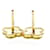 Boucles d'oreilles clous Sweet Alhambra en or 18K Van Cleef & Arpels Doré  - vue 6