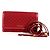 Saffiano Cartera de cadena acolchada Prada en rojo Roja