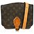 Borsa Cartouchiere Monogram Canvas MM Louis Vuitton Marrone
