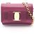 Borsa a spalla in pelle viola Salvatore Ferragamo Porpora