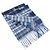 Cashmere-Schal von Hermès Braun Grün Marineblau