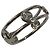 Doppelter Draht-Ring mit Diamant By the Yard von Tiffany & Co. Silber - Ansicht 7