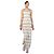 Maxikleid mit Rüschenträgern aus feinem Strick Chanel Cruise 2009 Grau