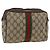 GUCCI GG Supreme Web Sherry Line Clutch Bag PVC Beige Oro Auth th6643 D'oro
