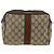 GUCCI GG Supreme Web Sherry Line Clutch Bag PVC Beige Oro Auth th6643 D'oro - vista 2