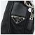 Borsa a Spalla PRADA in Nylon Nero Argento Autentica bs34107 - vista 14