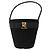 Borsa a mano Vala in suede nero e oro Salvatore Ferragamo Auth gh1926 D'oro - vista 2