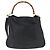 Borsa a Spalla in Pelle Gucci Bamboo 2way Nera Oro 001 1577 Auth ep13983 Nero D'oro - vista 2