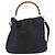 Borsa a Spalla in Pelle Gucci Bamboo 2way Nera Oro 001 1577 Auth ep13983 Nero D'oro - vista 3